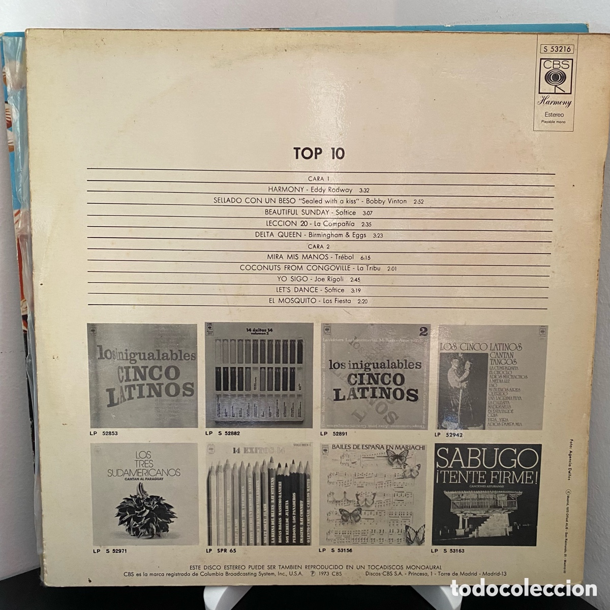 Discos de vinilo: Varios - Top 10 (LP, Comp) 1973/ES - Foto 2
