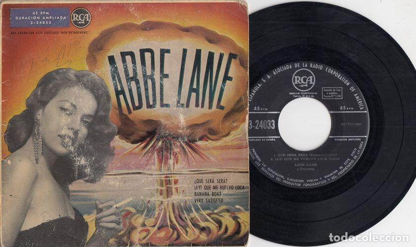Discos de vinilo: ABBE LANE - QUE SERA SERA - EP DE VINILO C- 19 - Foto 1