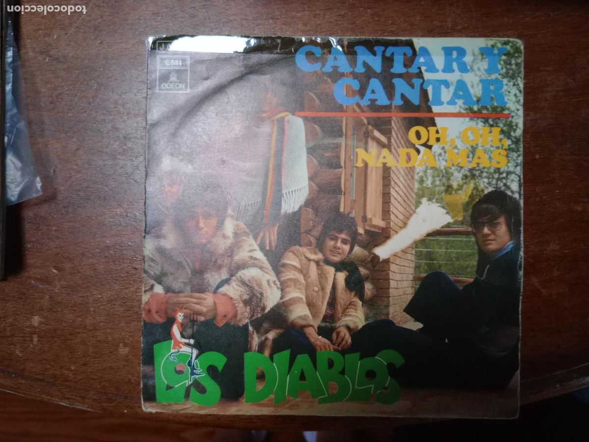 Discos de vinilo: Los Diablos - cantar y cantar + oh, oh, nada m&aacute;s - Foto 1