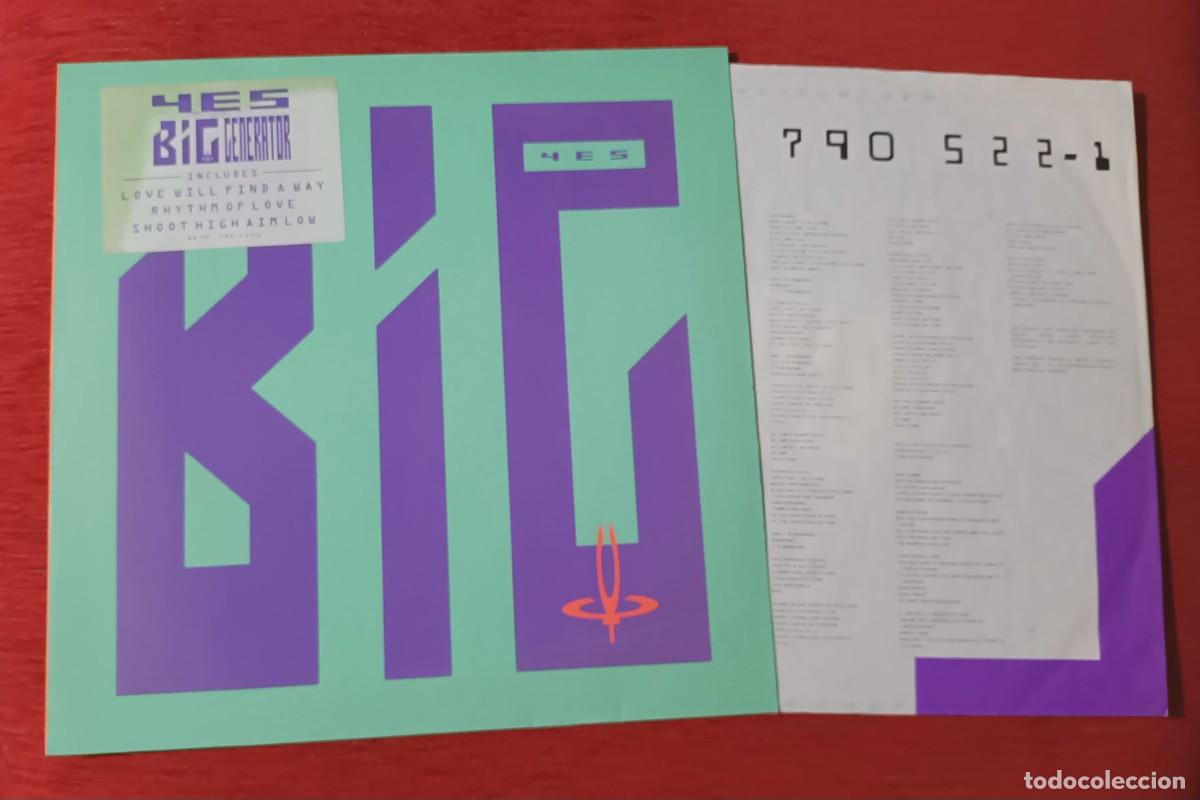 Discos de vinilo: YES - BIG GENERATOR - LP - Foto 1