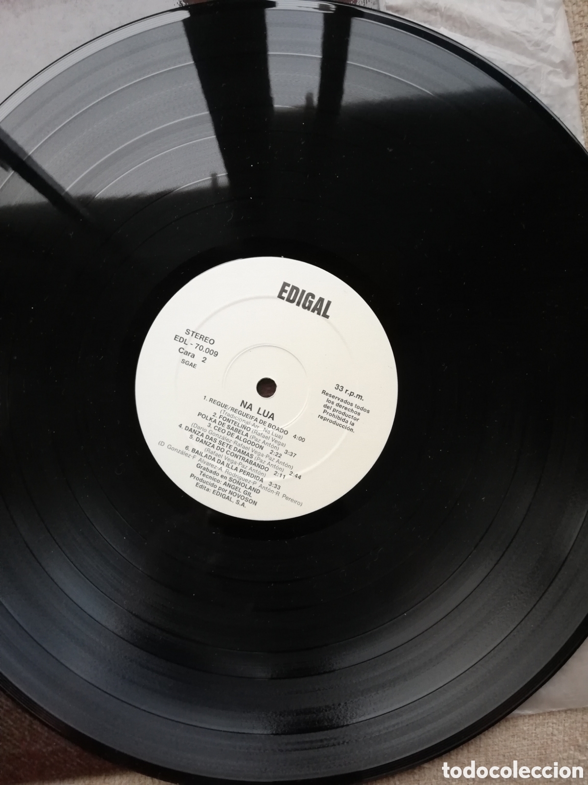 Discos de vinilo: Na Lua. 1&ordm; LP. 1985. - Foto 4
