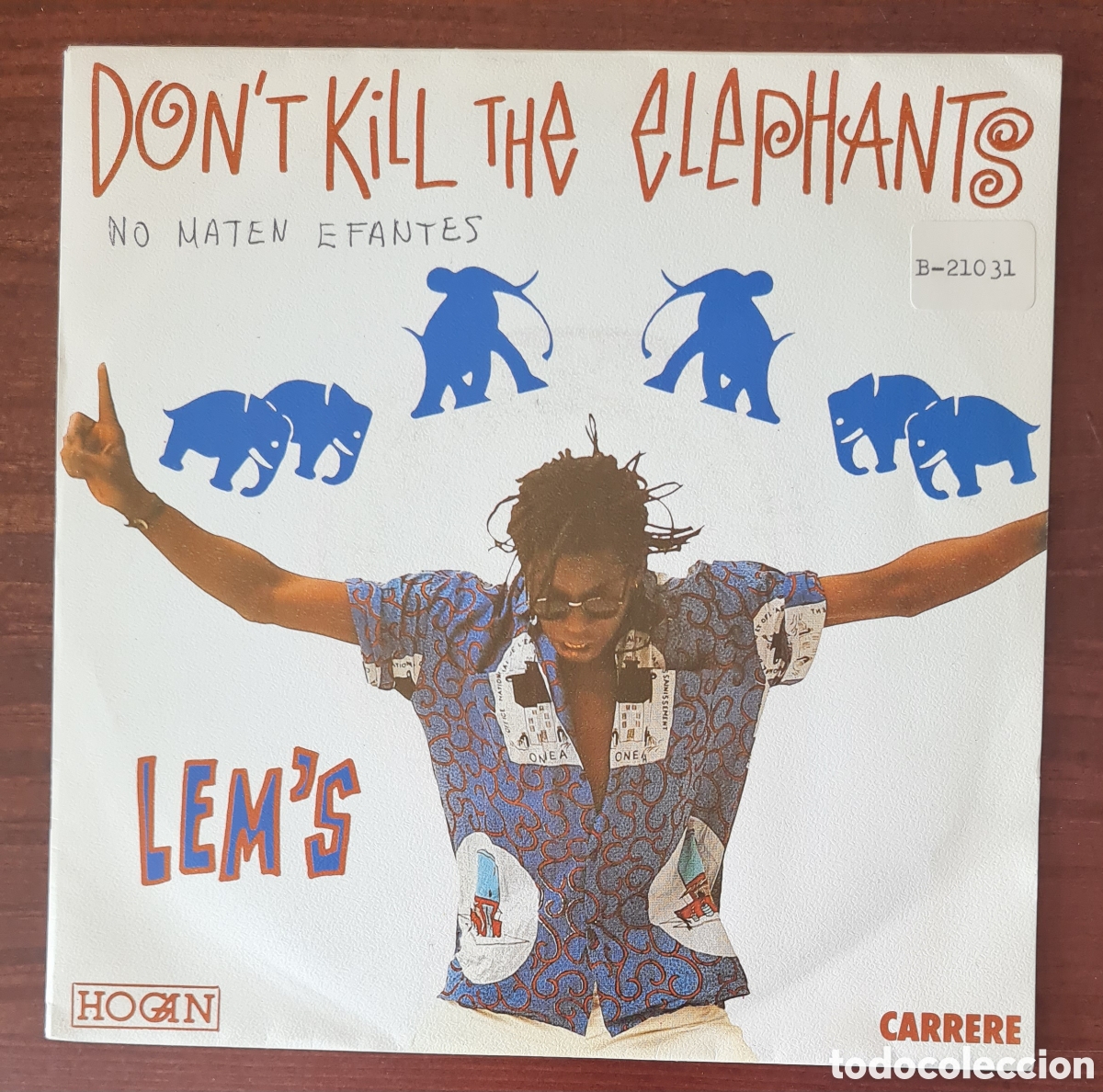 Discos de vinilo: SINGLE - LEMS - DONT KILL THE ELEPHANTS - 1990 EDICION ESPA&Ntilde;OLA - Foto 1