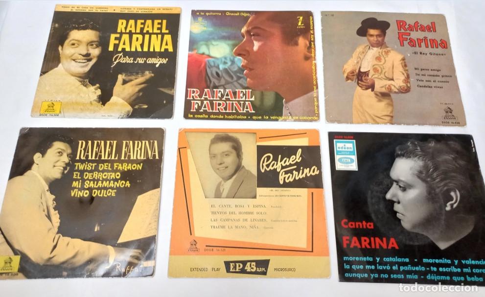 Discos de vinilo: LOTE DE 6 DISCOS DE VINILO DE RAFAEL FARINA, SINGLE - Foto 1