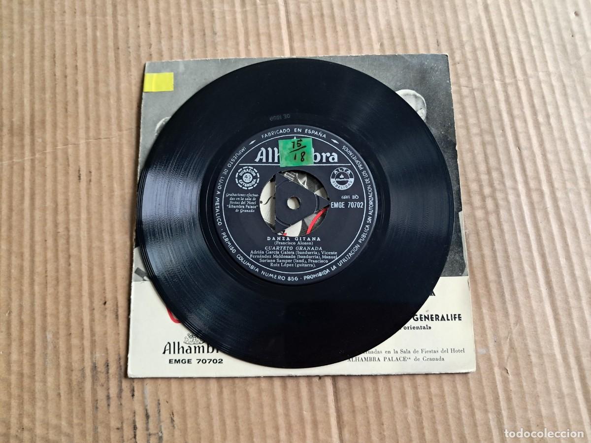 Discos de vinilo: CUARTETO GRANADA - DANZA GITANA SINGLE - Foto 2