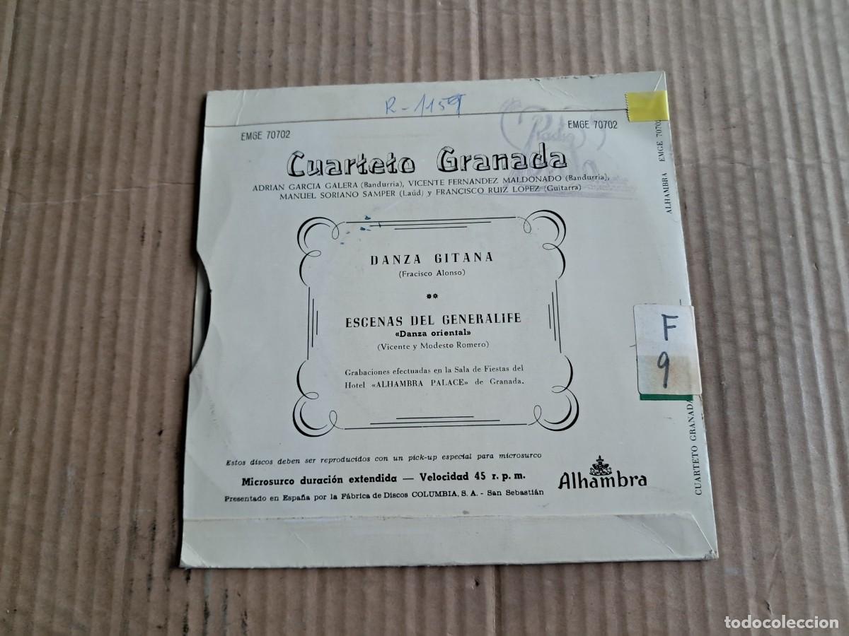 Discos de vinilo: CUARTETO GRANADA - DANZA GITANA SINGLE - Foto 3