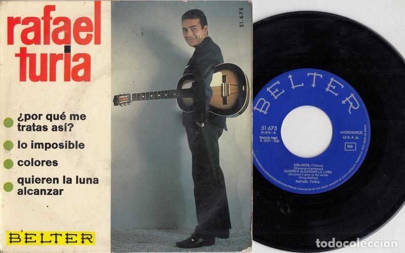 Discos de vinilo: RAFAEL TURIA - COLORES - EP DE VINILO - C-19 - Foto 1