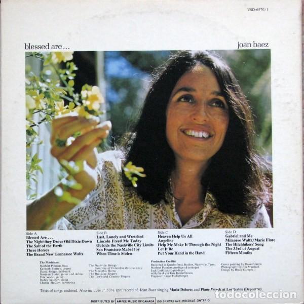 Discos de vinilo: Joan Baez &lrm;&ndash; Blessed Are... - Foto 2