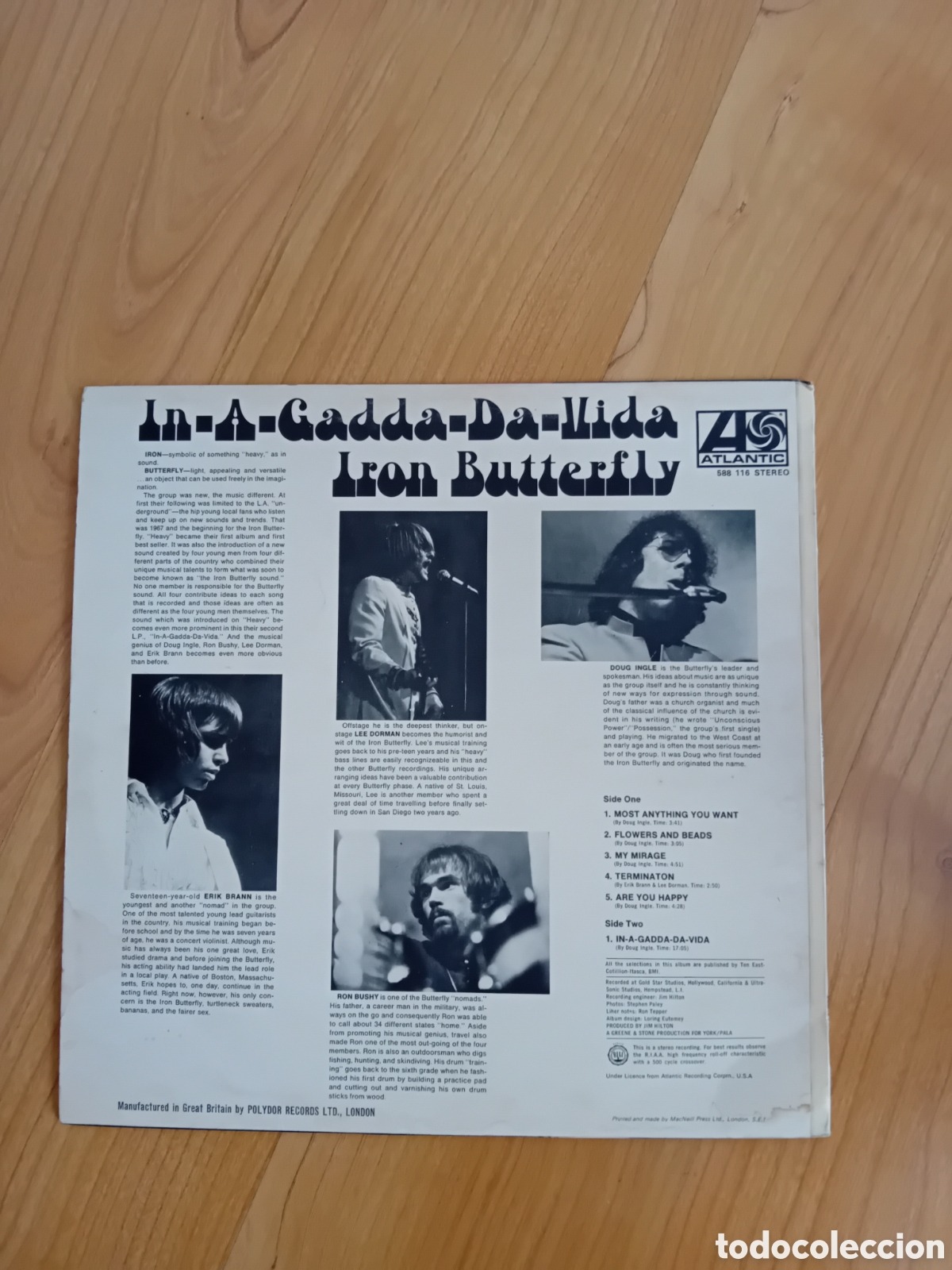 Discos de vinilo: IRON BUTTERFLY. IN A GADDA DA VIDA - Foto 2