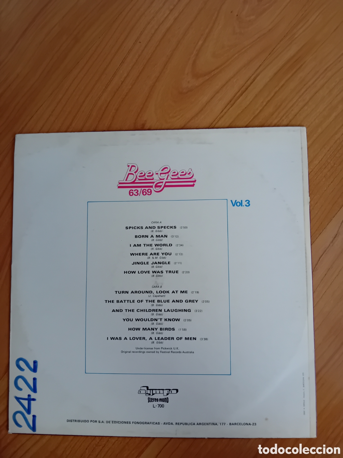 Discos de vinilo: BEE GEES.63/69. VOLUMEN 3 - Foto 2