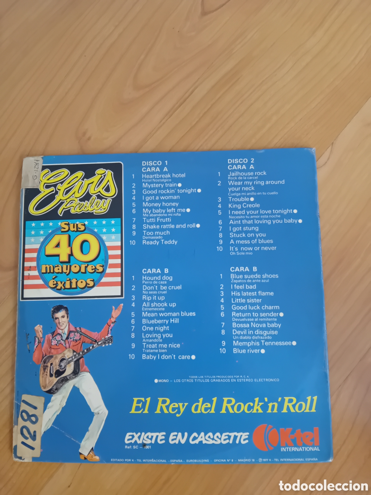 Discos de vinilo: ELVIS PRESLEY. SUS 40 MAYORES EXITOS.DOBLE LP - Foto 2