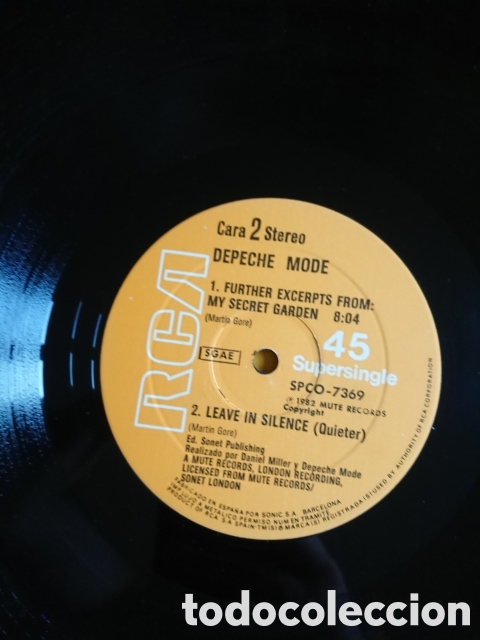 Discos de vinilo: Depeche Mode - Leave In Silence - Foto 3