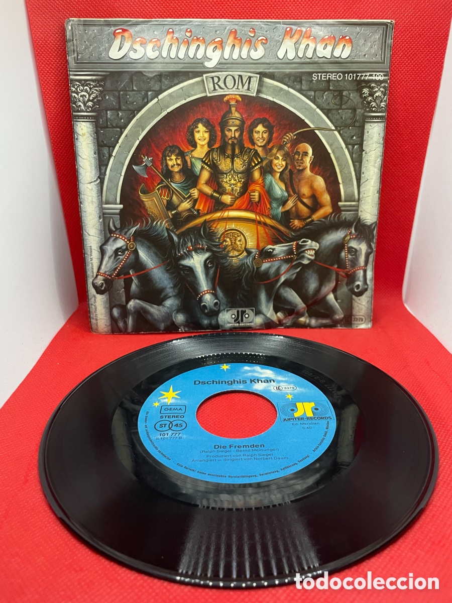 Discos de vinilo: Dschinghis Khan - Rom - Single 7&rdquo; Germany 1980 - Foto 1