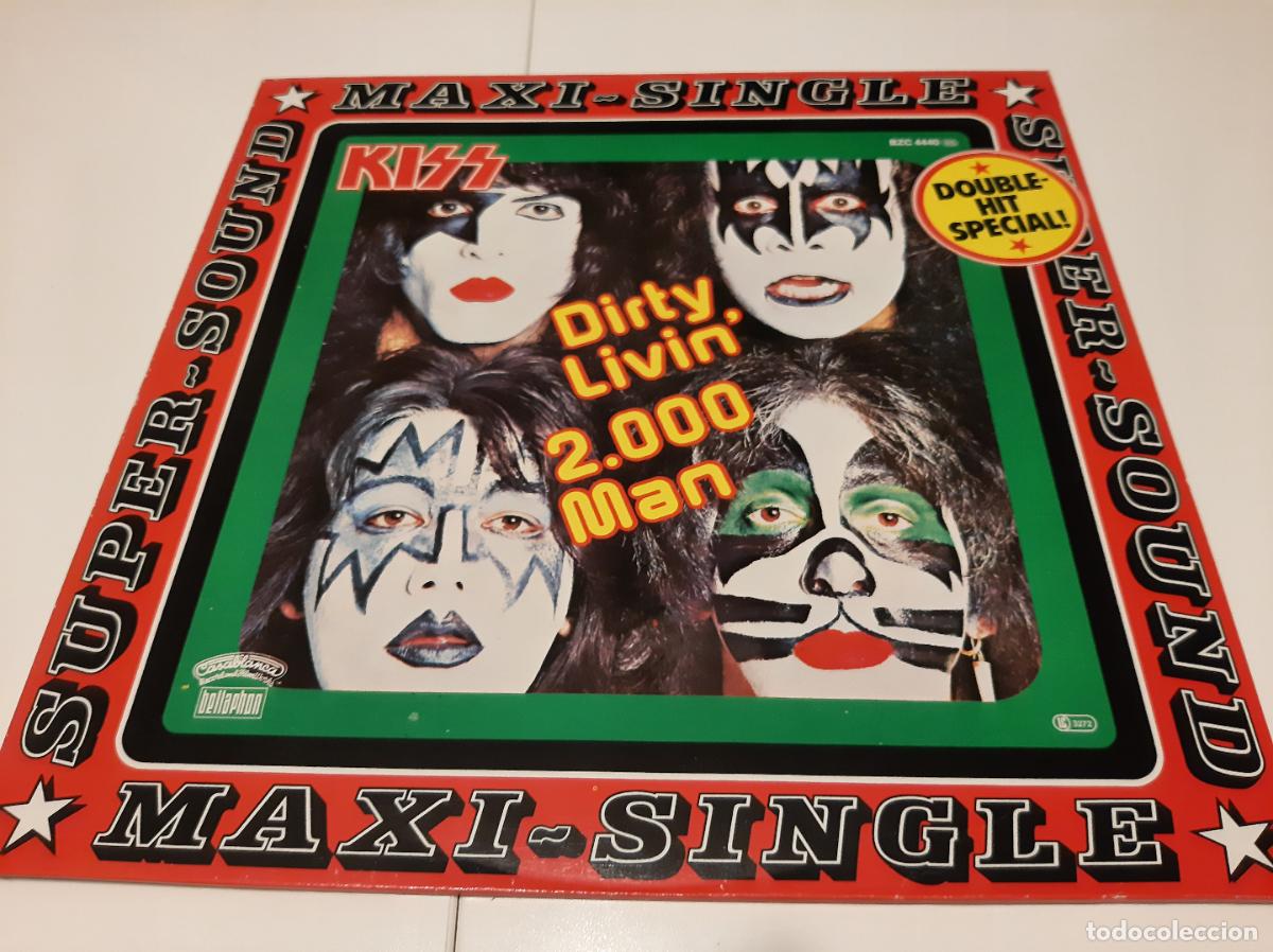 Vinyl-Schallplatten: KISS -DIRTY LIVIN' / 2.000 MAN- (1979) MAXI-SINGLE