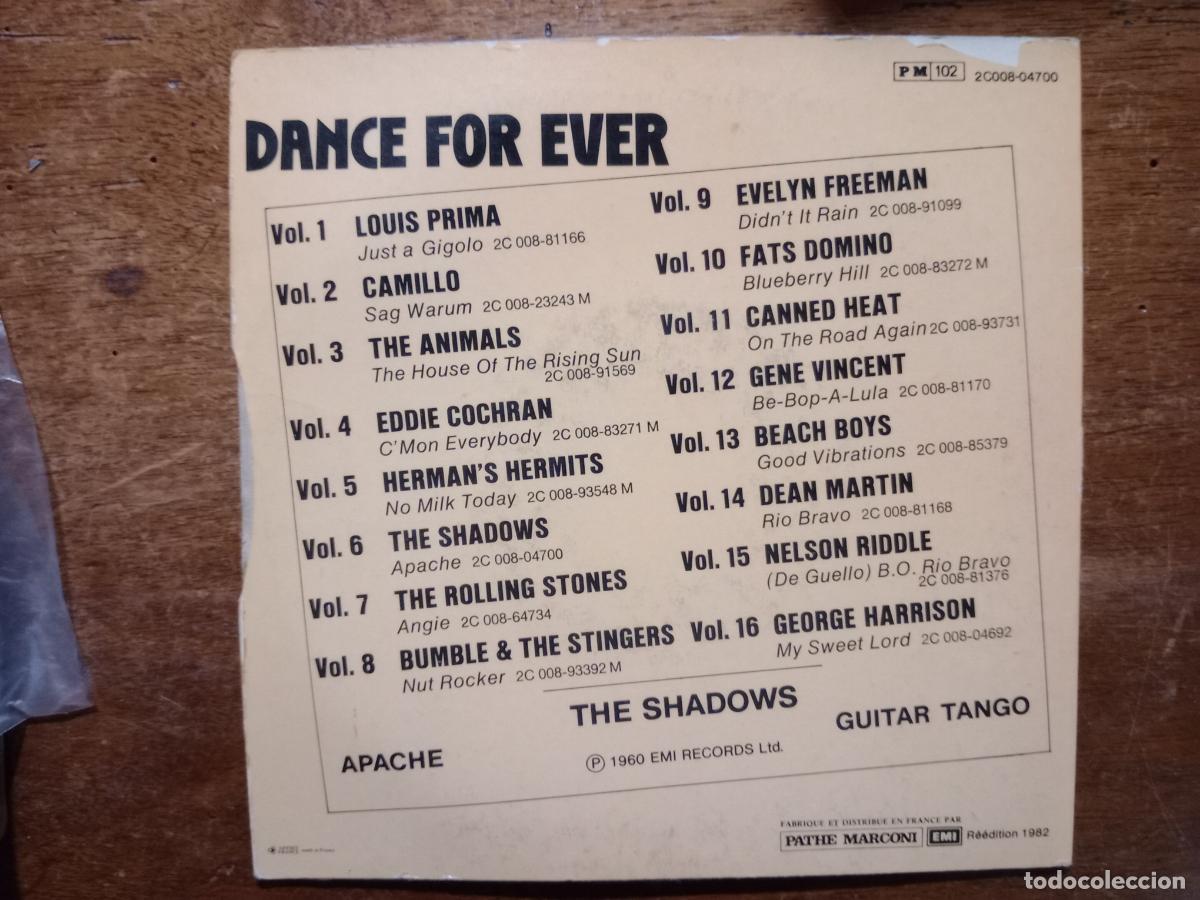 Discos de vinilo: The Shadows - apache + guitar tango - Foto 2