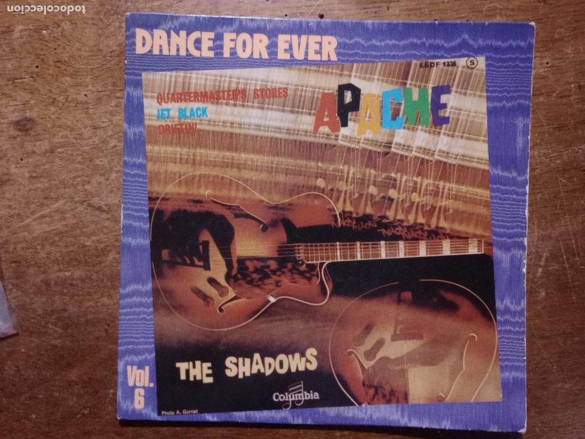 Discos de vinilo: The Shadows - apache + guitar tango - Foto 1