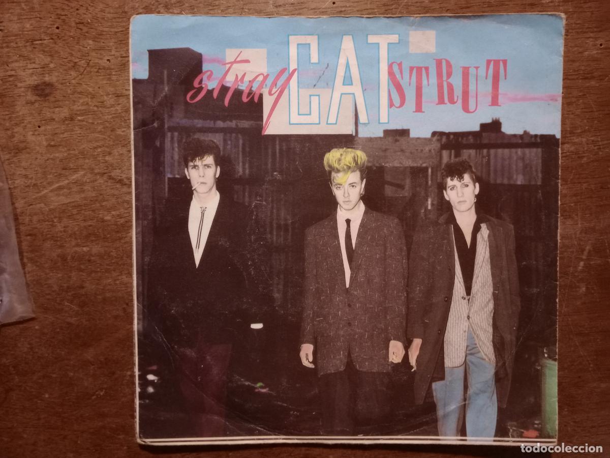 Discos de vinilo: Stray Cats - strut + drink that bottle down - Foto 1