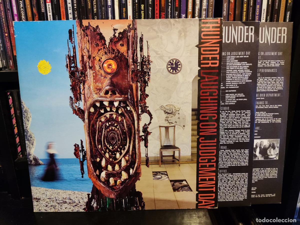 Discos de vinilo: THUNDER - LAUGHING ON JUDGEMENT DAY - 2 LPS - Foto 1
