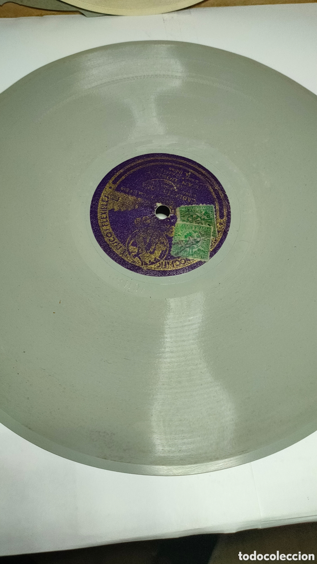 Discos de vinilo: Disco de celuloide blanco opaco flexible. Cabecita loca. - Foto 2