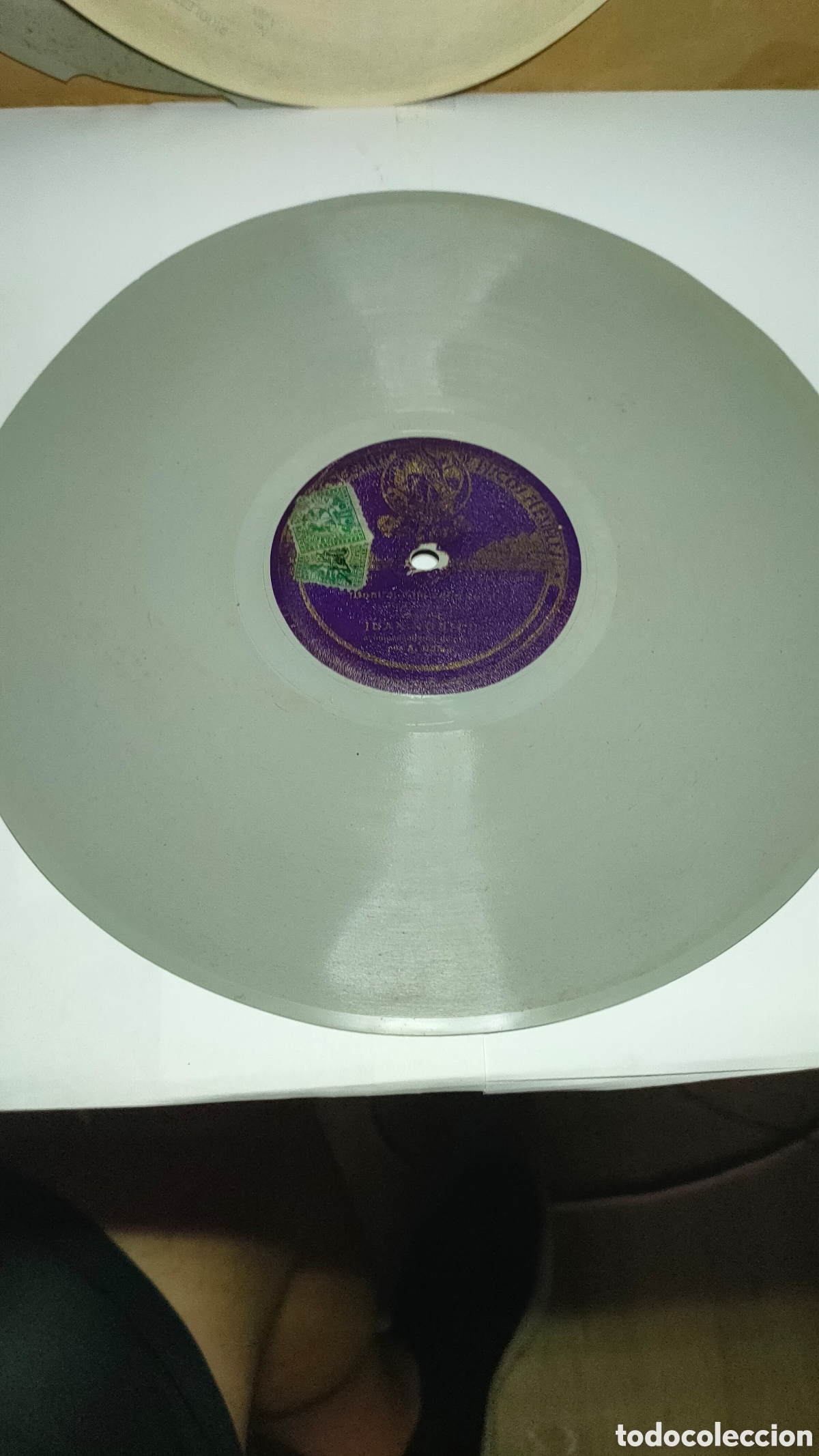 Discos de vinilo: Disco de celuloide blanco opaco flexible. Cabecita loca. - Foto 1
