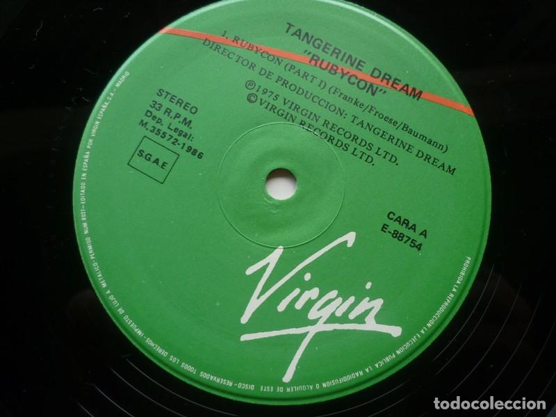 Discos de vinilo: Tangerine Dream Rubycon LP Vinilo Original Espa&ntilde;a Spain 1986 - Foto 8