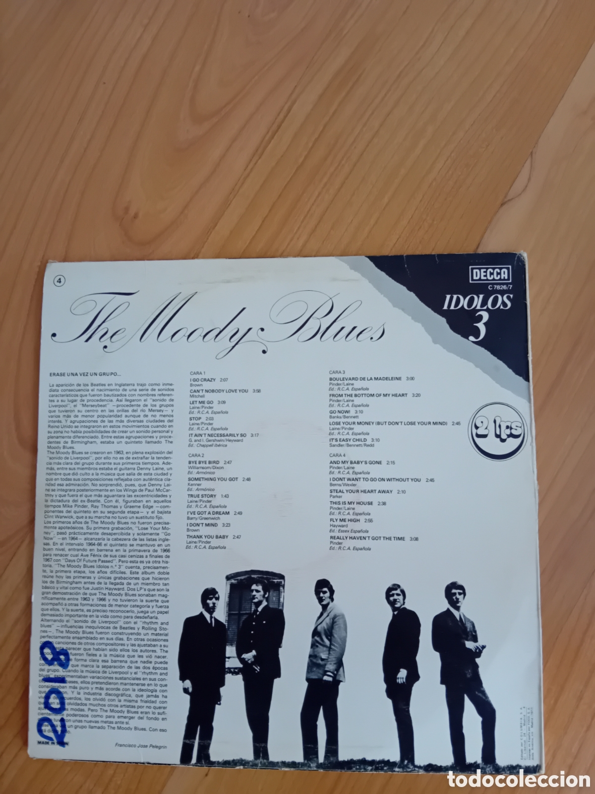 Discos de vinilo: THE MOODY BLUES. SUS COMIENZOS. DOBLE LP - Foto 2