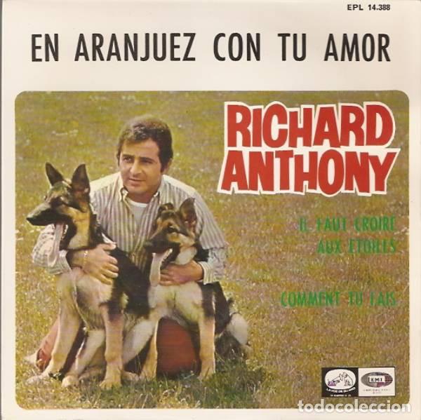 Discos de vinilo: Richard Anthony &lrm;&ndash; En Aranjuez Con Tu Amor - Foto 1