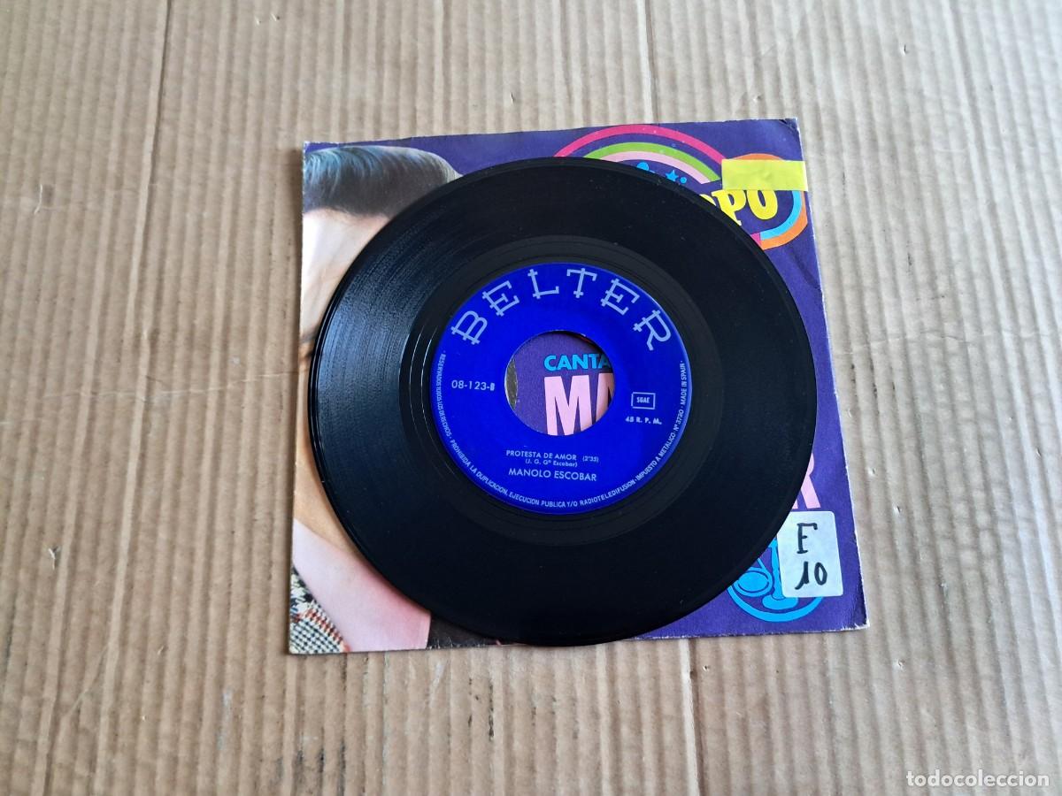 Discos de vinilo: MANOLO ESCOBAR - HOROSCOPO SINGLE 1972 - Foto 2