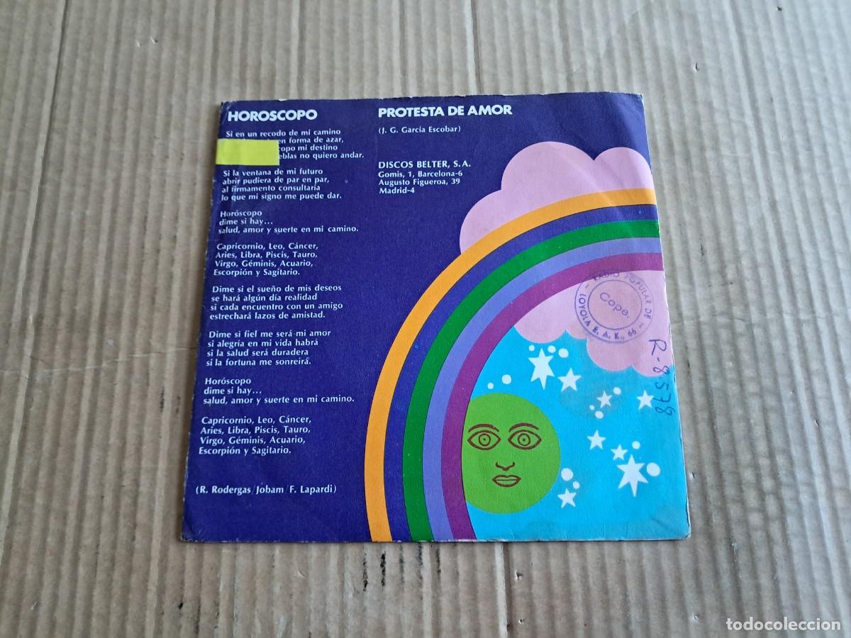Discos de vinilo: MANOLO ESCOBAR - HOROSCOPO SINGLE 1972 - Foto 3