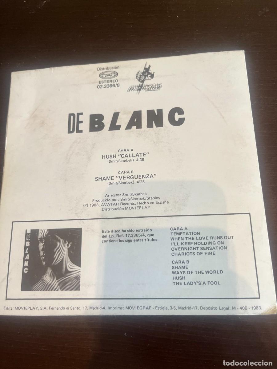 Discos de vinilo: De Blanc &lrm;&ndash; Hush = Callate - Foto 2
