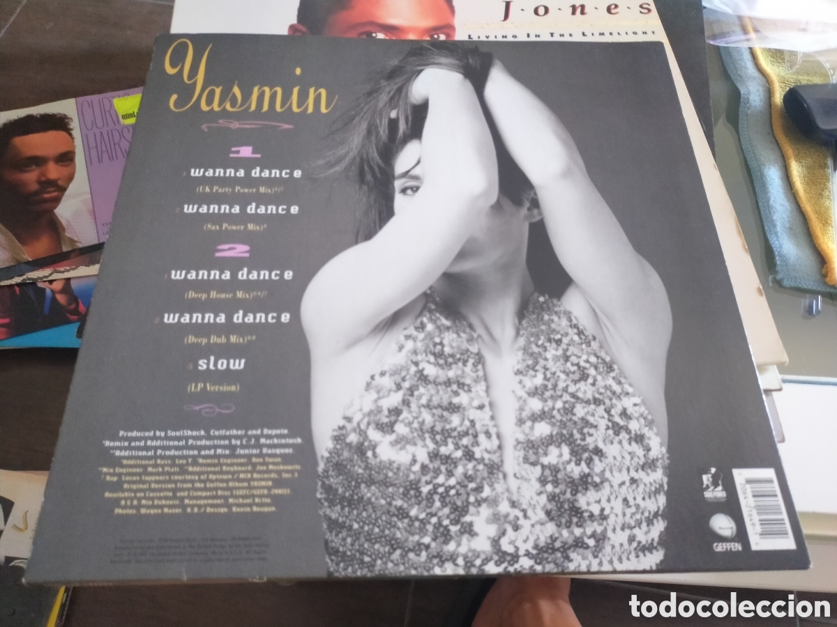 Discos de vinilo: Yasm&iacute;n maxi wanna dance U.s.a. 1991 - Foto 2