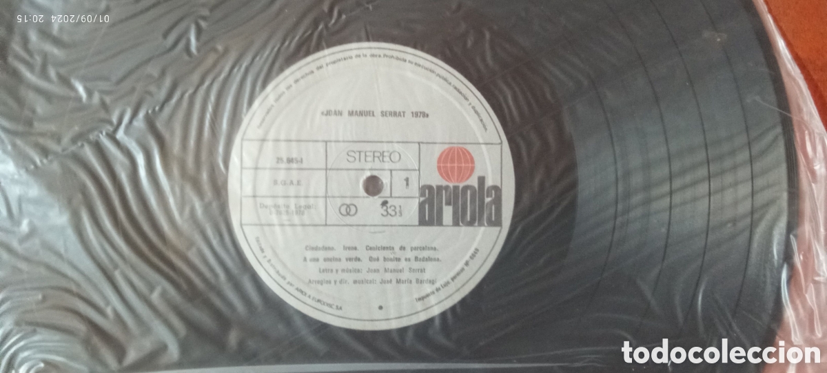 Discos de vinilo: Vinilo Joan Manuel Serrat 1978 - Foto 9