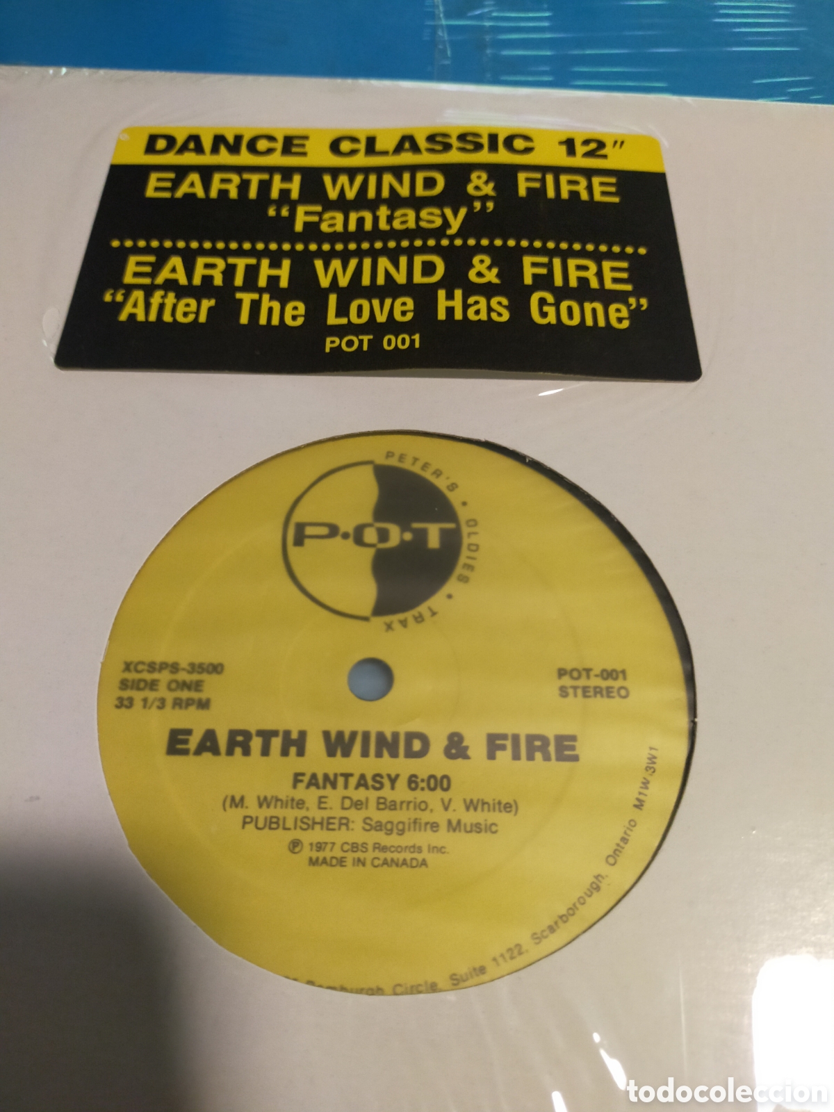 Discos de vinilo: Earth,Wind & fire maxi fantasy Canad&aacute; rareza - Foto 1