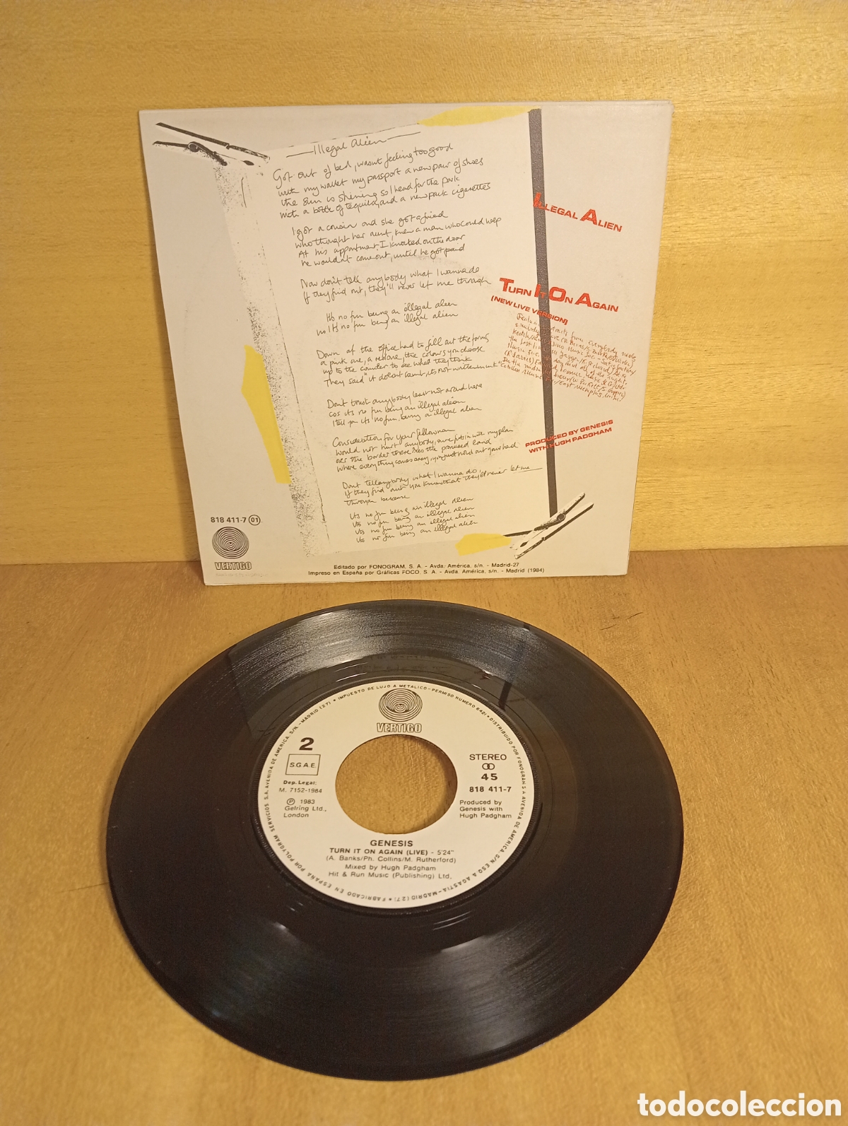 Discos de vinilo: G&eacute;nesis. Ilegal Alien. Etc. - Foto 2