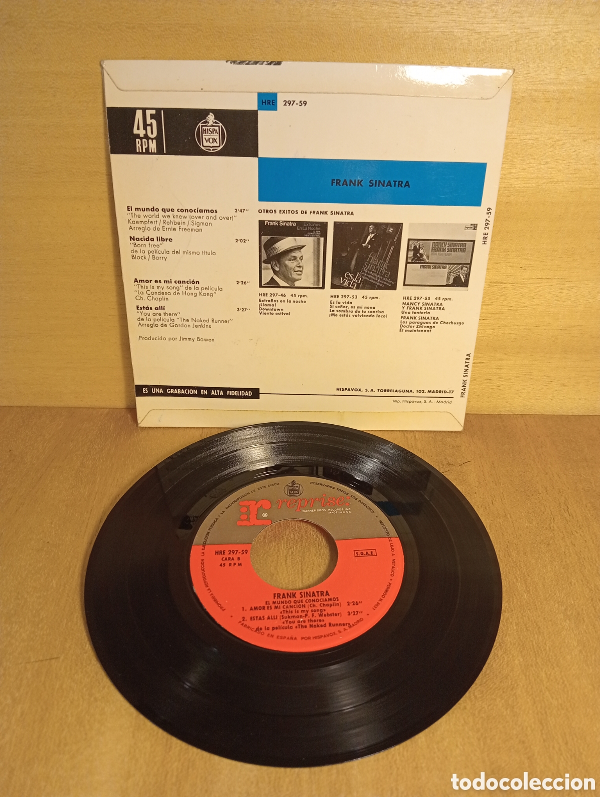 Discos de vinilo: Frank Sinatra. El mundo que conoc&iacute;amos. Etc. - Foto 2