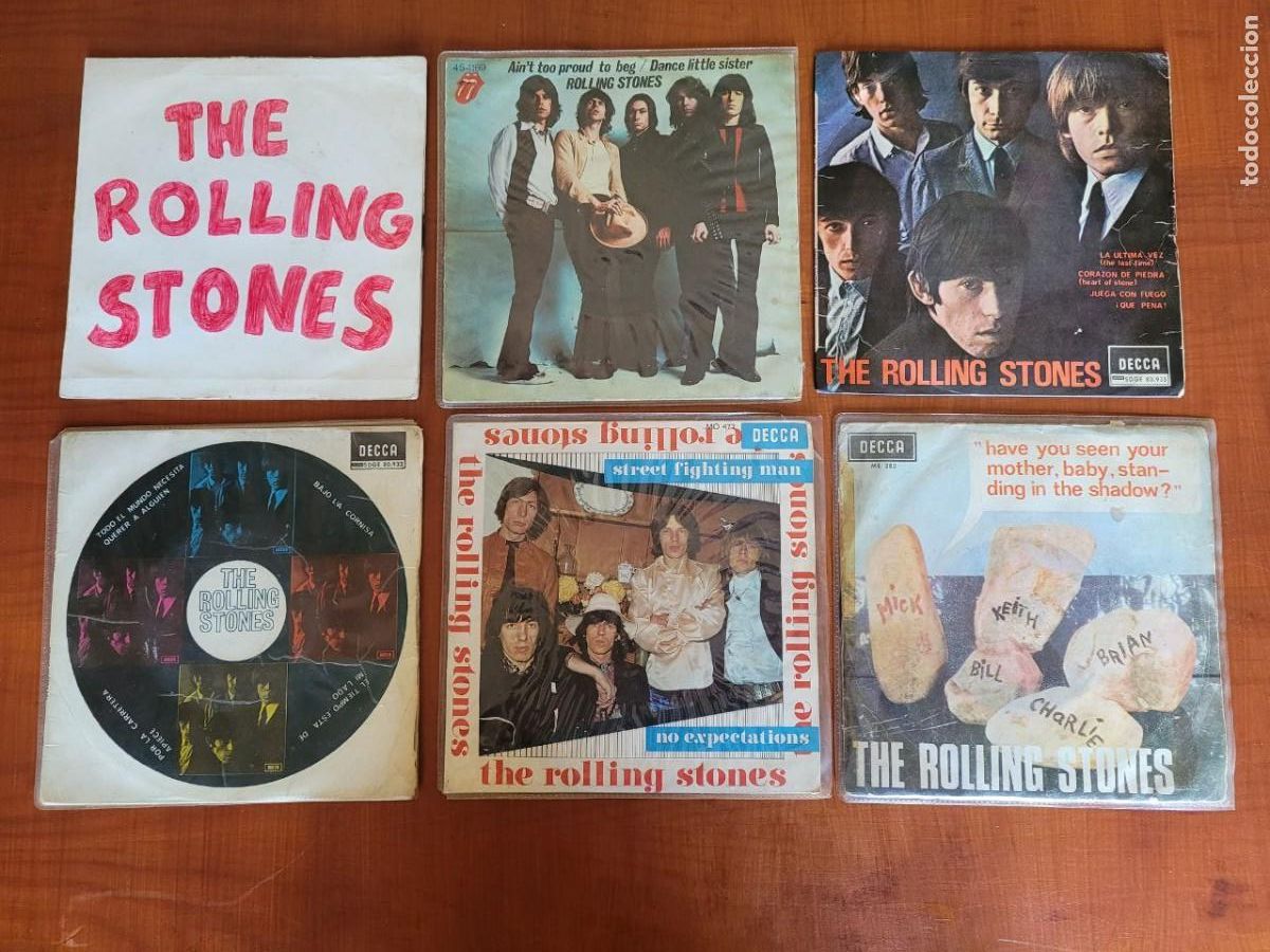 Discos de vinilo: 6 SINGEL DE LOS ROLLLING STONES, - Foto 1