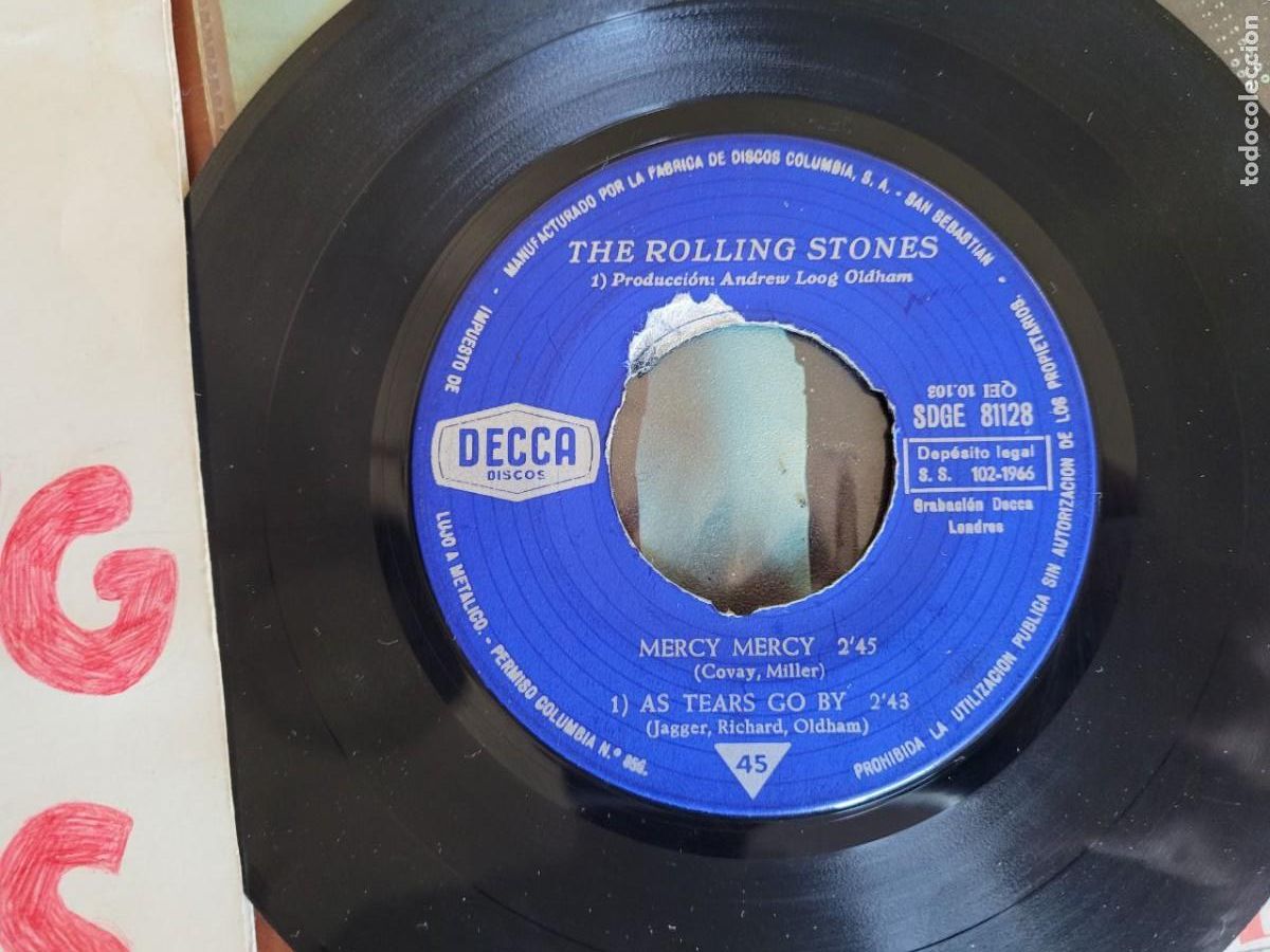 Discos de vinilo: 6 SINGEL DE LOS ROLLLING STONES, - Foto 4