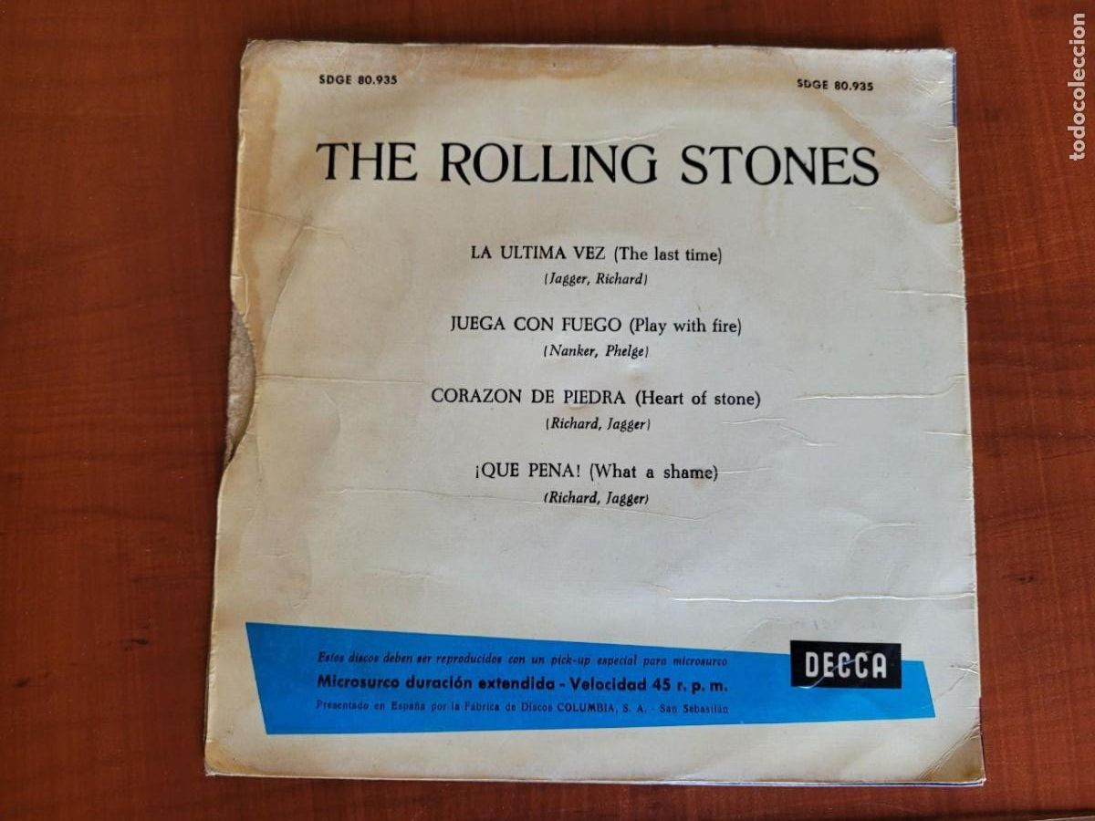 Discos de vinilo: 6 SINGEL DE LOS ROLLLING STONES, - Foto 9
