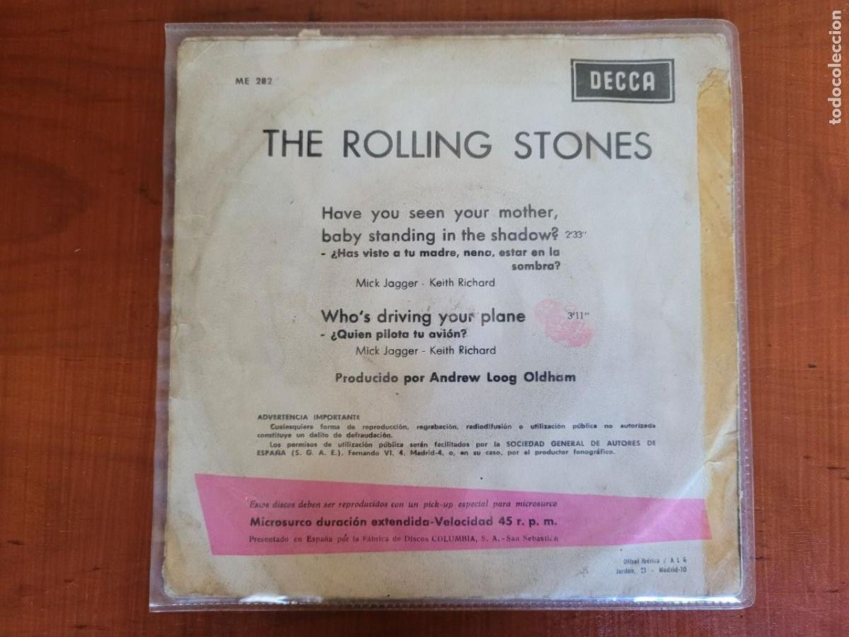 Discos de vinilo: 6 SINGEL DE LOS ROLLLING STONES, - Foto 21