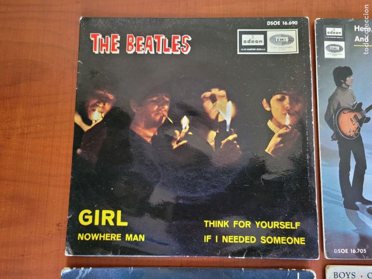 Discos de vinilo: 8 SINGEL DE LOS THE BEATLES - Foto 2