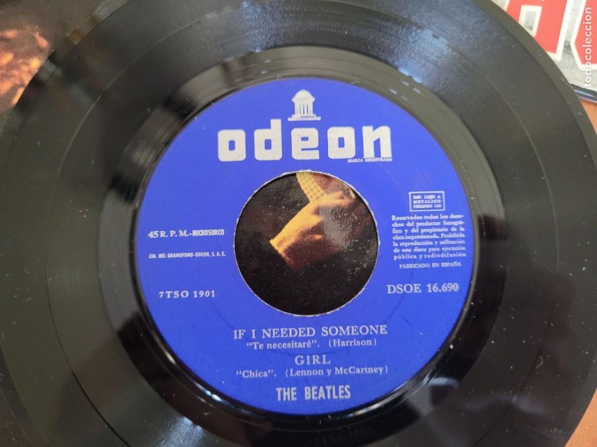Discos de vinilo: 8 SINGEL DE LOS THE BEATLES - Foto 4