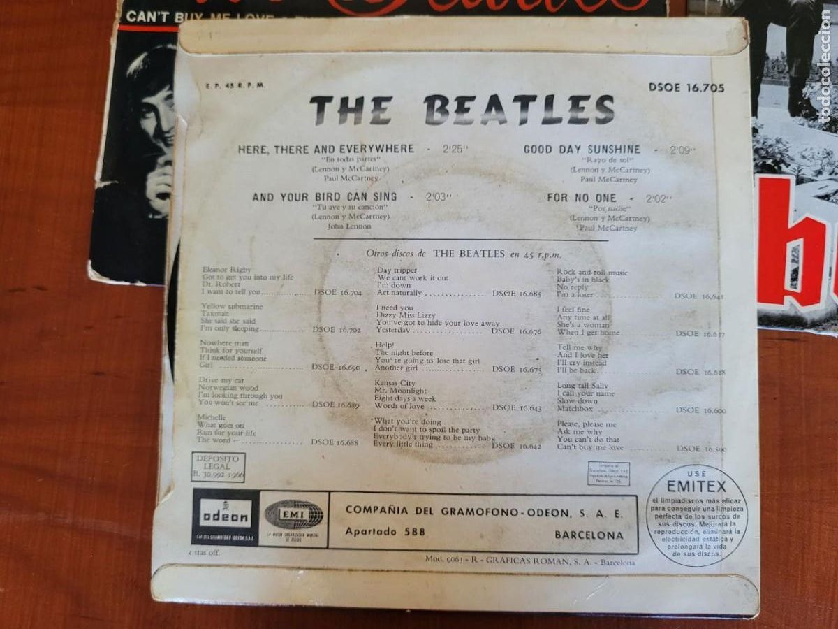 Discos de vinilo: 8 SINGEL DE LOS THE BEATLES - Foto 7