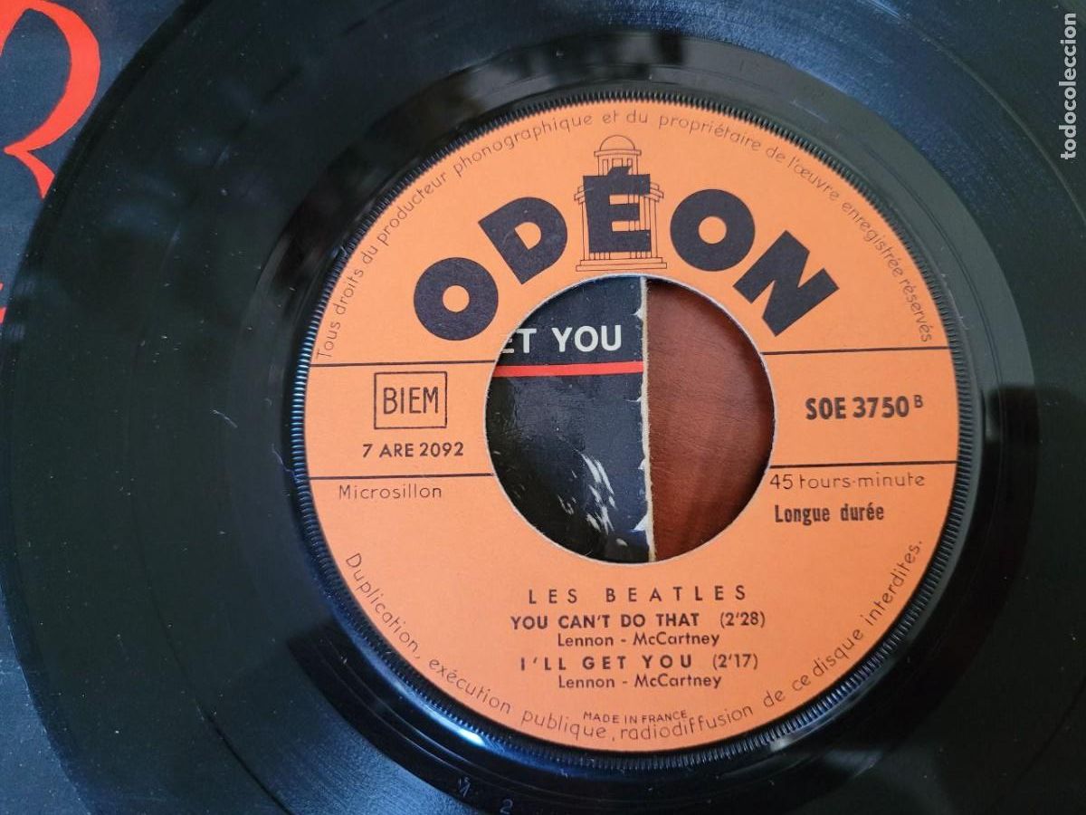 Discos de vinilo: 8 SINGEL DE LOS THE BEATLES - Foto 21