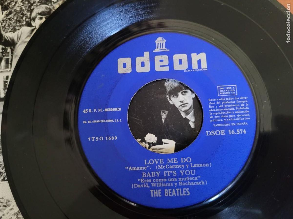 Discos de vinilo: 8 SINGEL DE LOS THE BEATLES - Foto 25