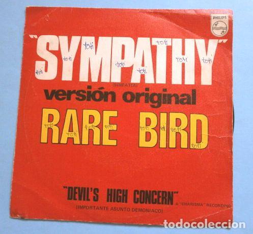 Discos de vinilo: RARE BIRD (Single 1970) SYMPATHY - Simpatia - DEVILS HIGH CONCERN - Foto 1