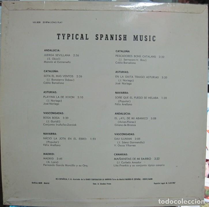 Discos de vinilo: TYPICAL SPANISH MUSIC - LP Varios - Foto 2