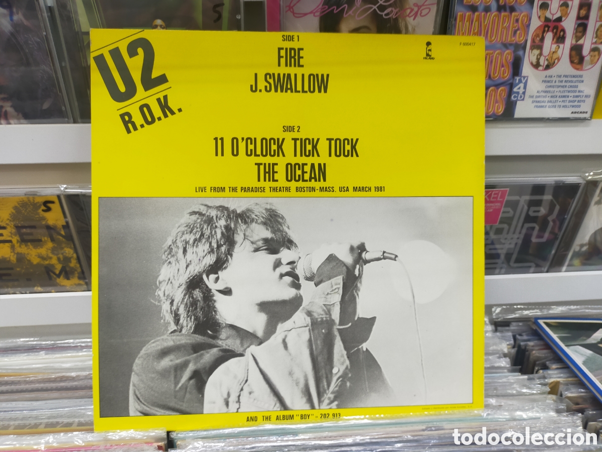 Discos de vinilo: U2 maxi fire Espa&ntilde;a 1985 - Foto 2