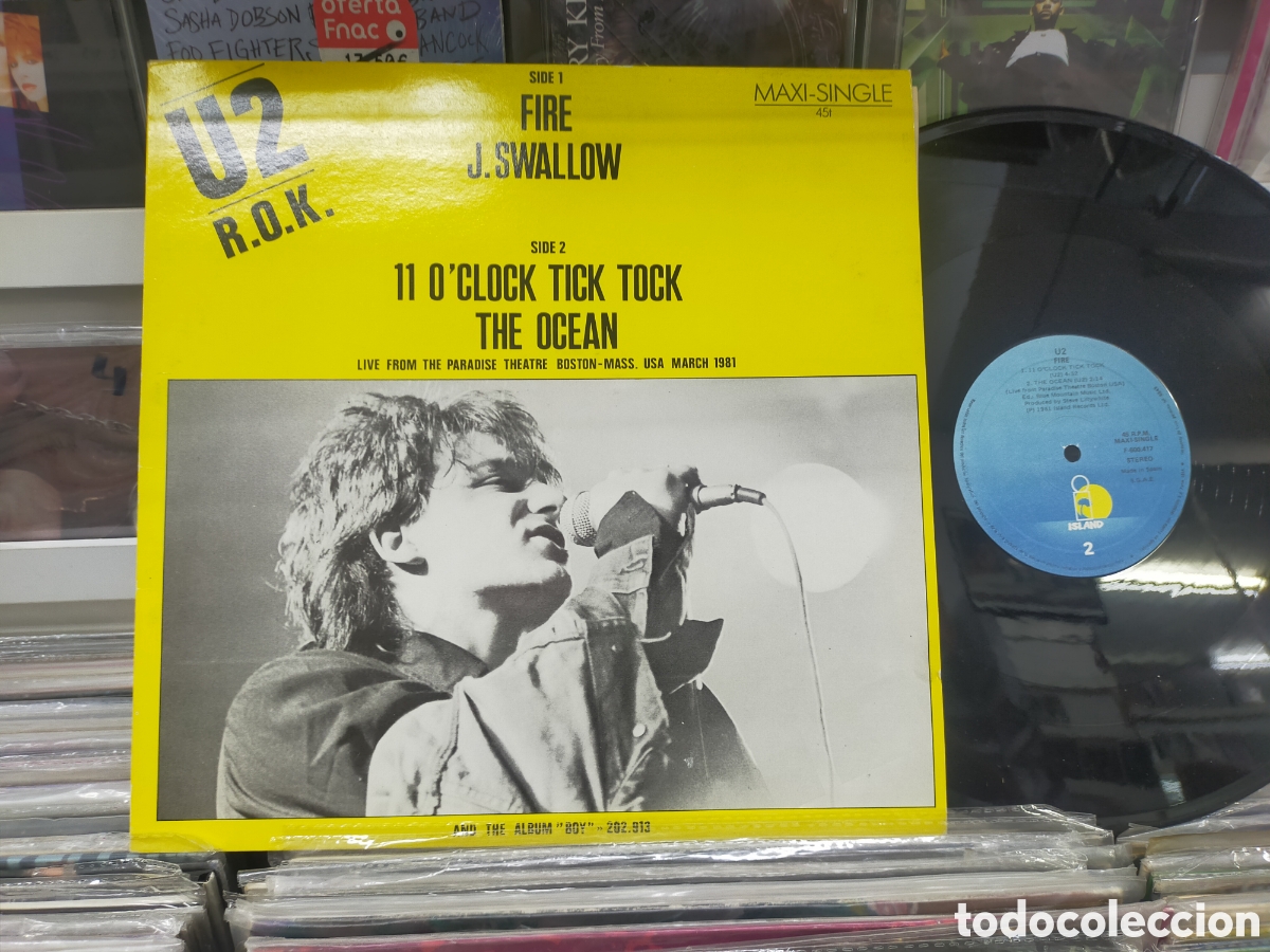 Discos de vinilo: U2 maxi fire Espa&ntilde;a 1985 - Foto 1