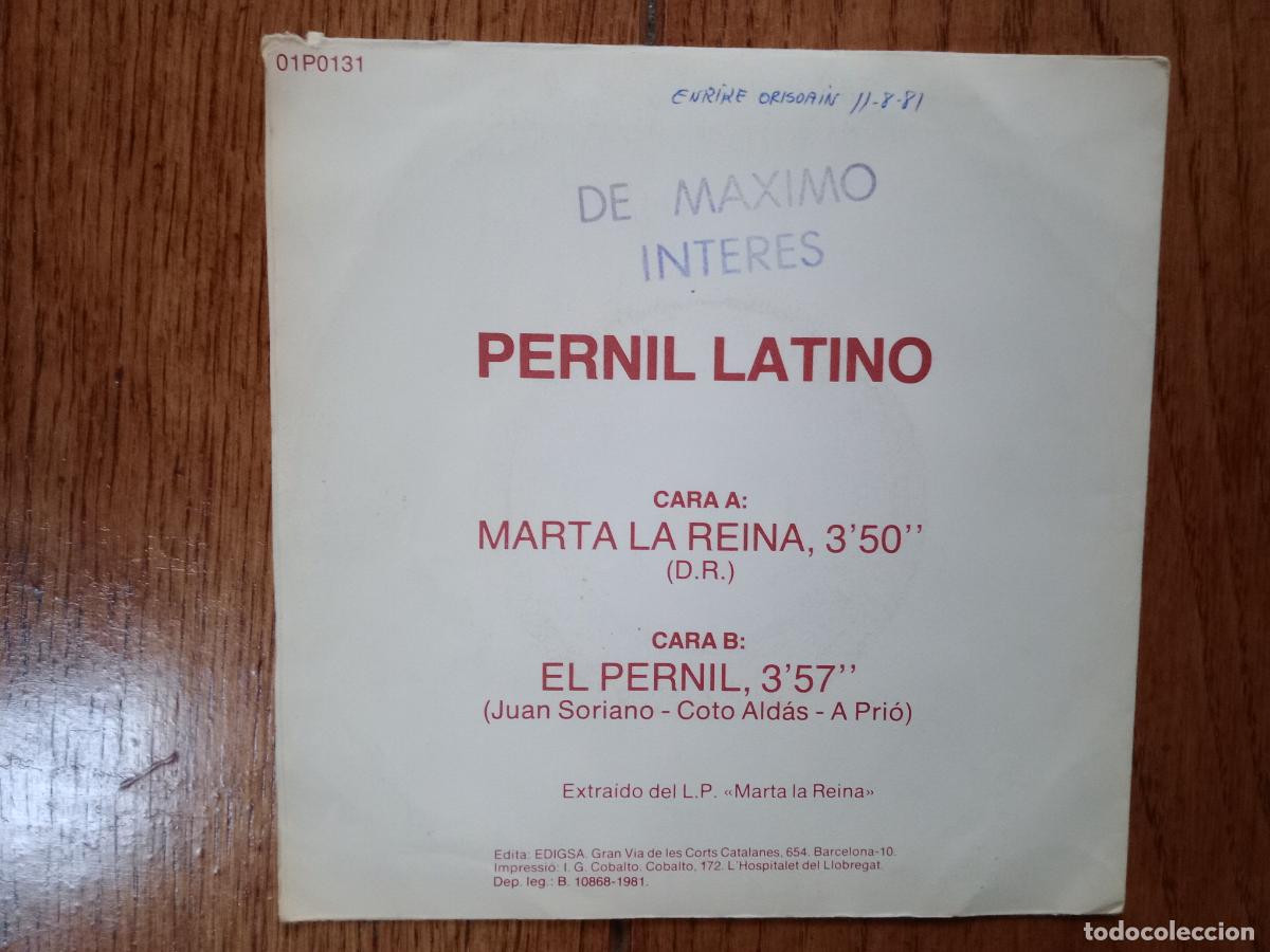 Discos de vinilo: Pernil latino - Marta la reina + el pernil - Foto 2