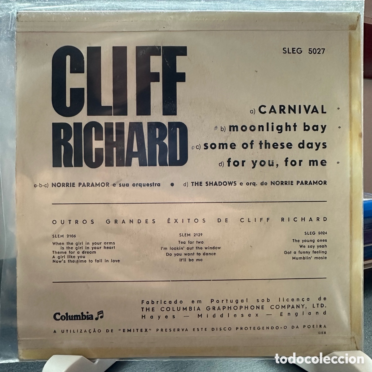 Discos de vinilo: Cliff Richard - Carnival (7&rdquo;, EP) - Foto 2