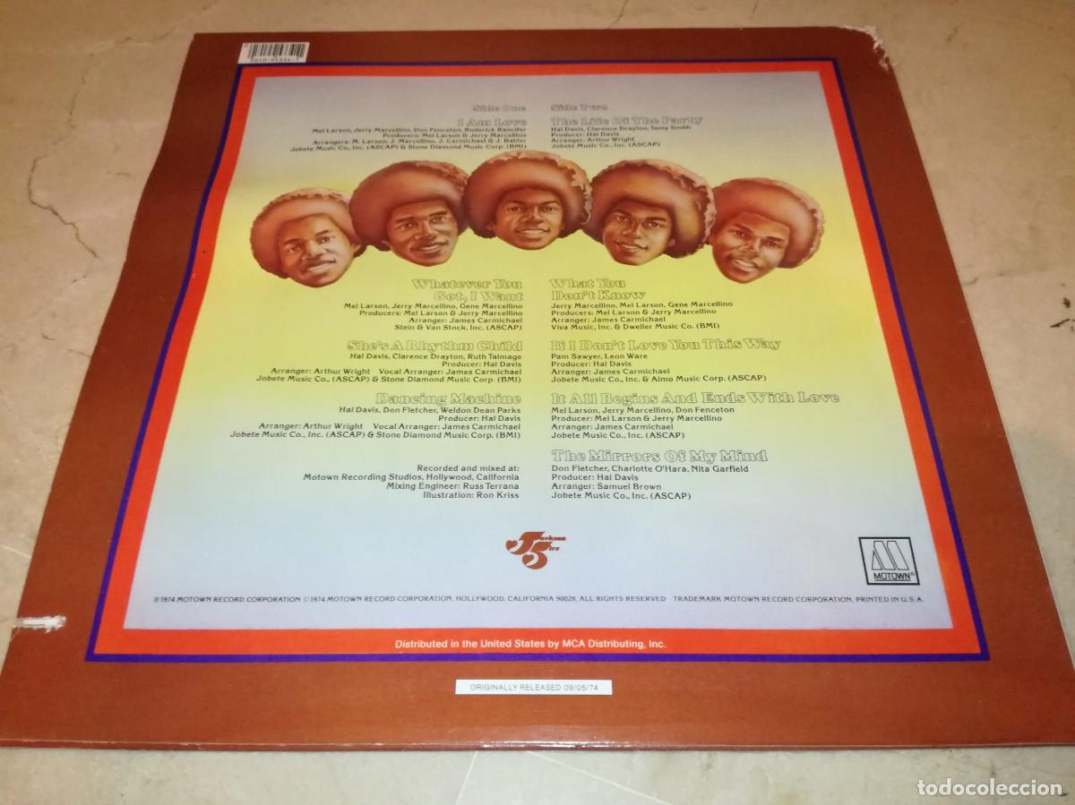 Discos de vinilo: JACKSON FIVE-DANCING MACHINE-VINILO EN EXCELENTE ESTADO - Foto 2